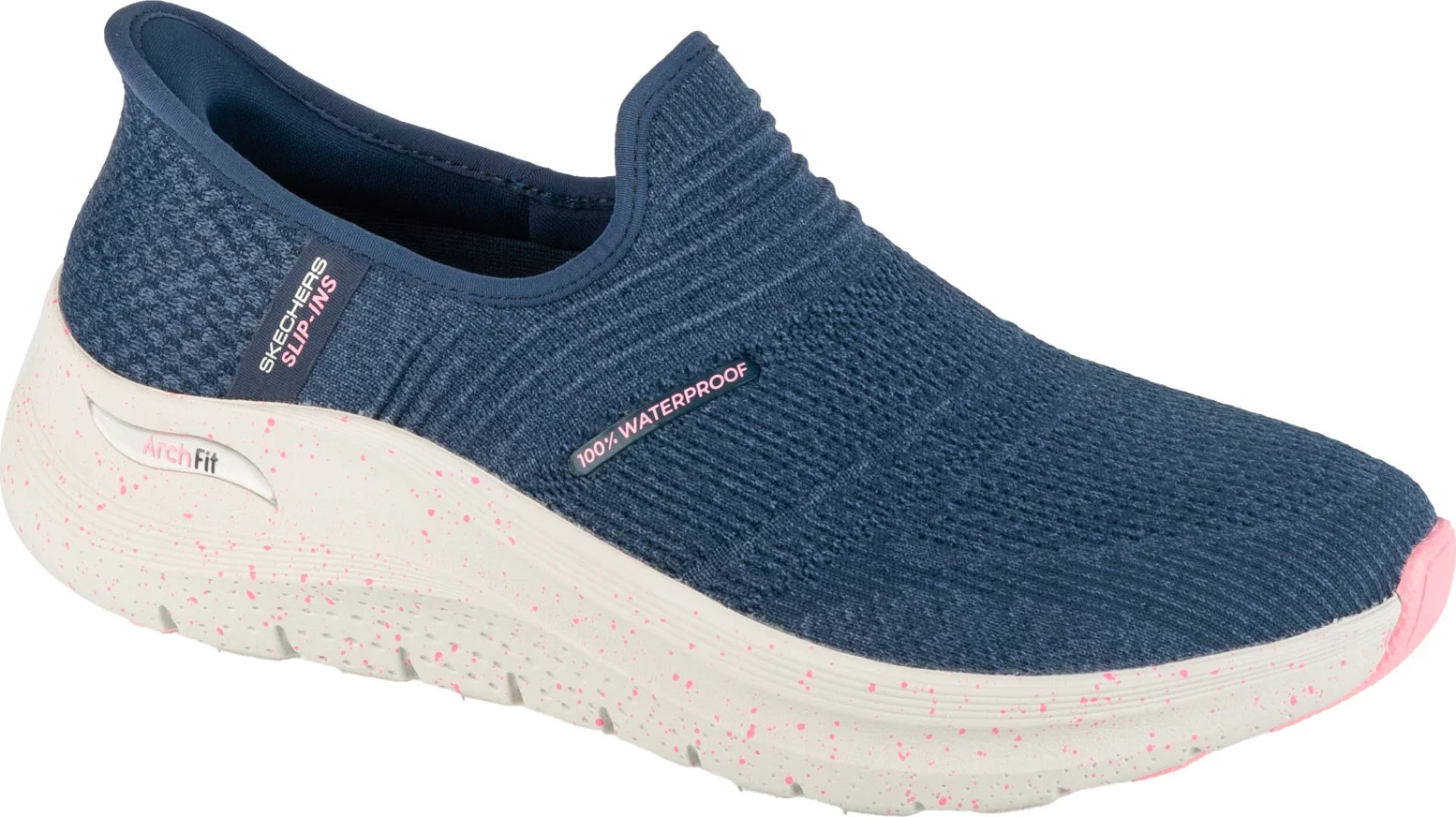 Tmavomodré dámske tenisky Skechers Slip-ins: Arch Fit 2.0 - Right As Rain 150193-NVPK Veľkosť: 39