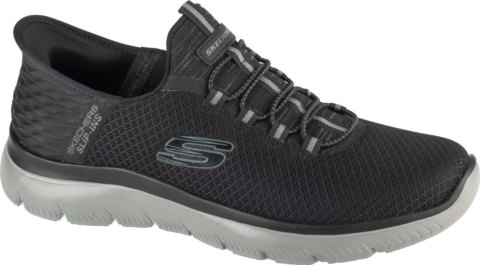 Čierne pánske tenisky Skechers Slip-Ins Summits - High Range 232457-BKCC Veľkosť: 41