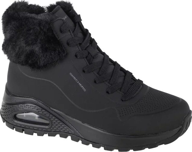 Čierne dámske členkové tenisky Skechers Uno Rugged - Fall Air 167274-BBK Veľkosť: 36