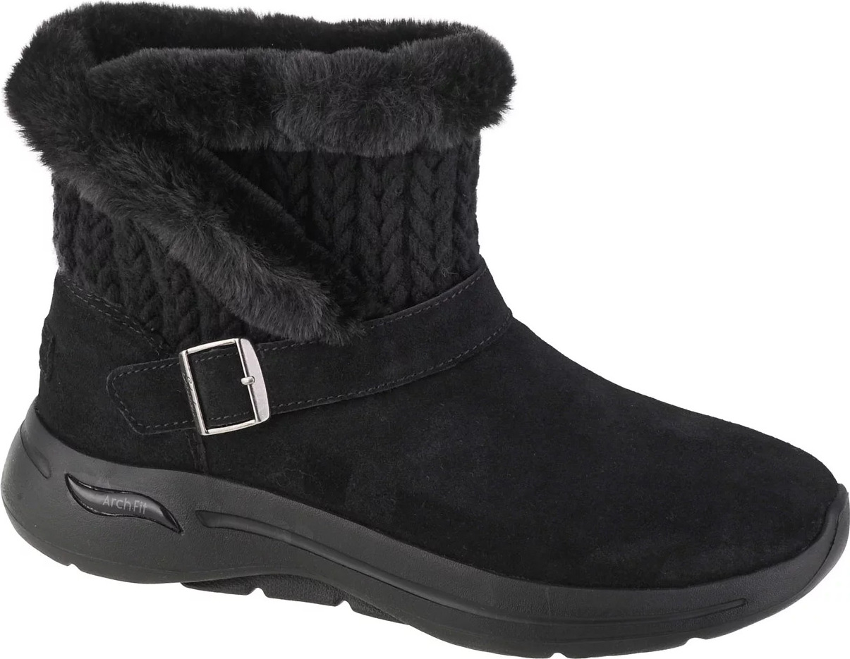Čierne dámske topánky Skechers Go Walk Arch Fit - True Embrace 144422-BBK Veľkosť: 37