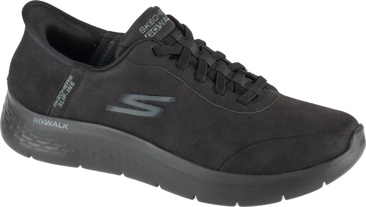 Čierne pánske tenisky Skechers Slip-Ins: GO Walk Flex - Smoot 216326-BBK Veľkosť: 44