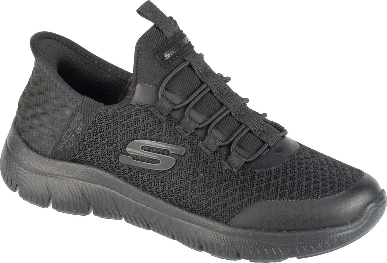 Černé tenisky Skechers Slip-Ins: Summits - High Range 403833L-BBK Veľkosť: 31