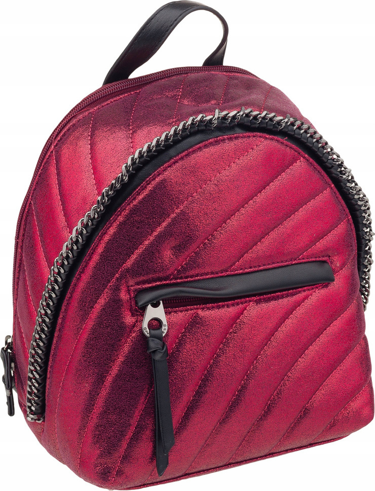 David Jones Vínový malý prešívaný batoh 5834-3 Veľkosť: ONE SIZE