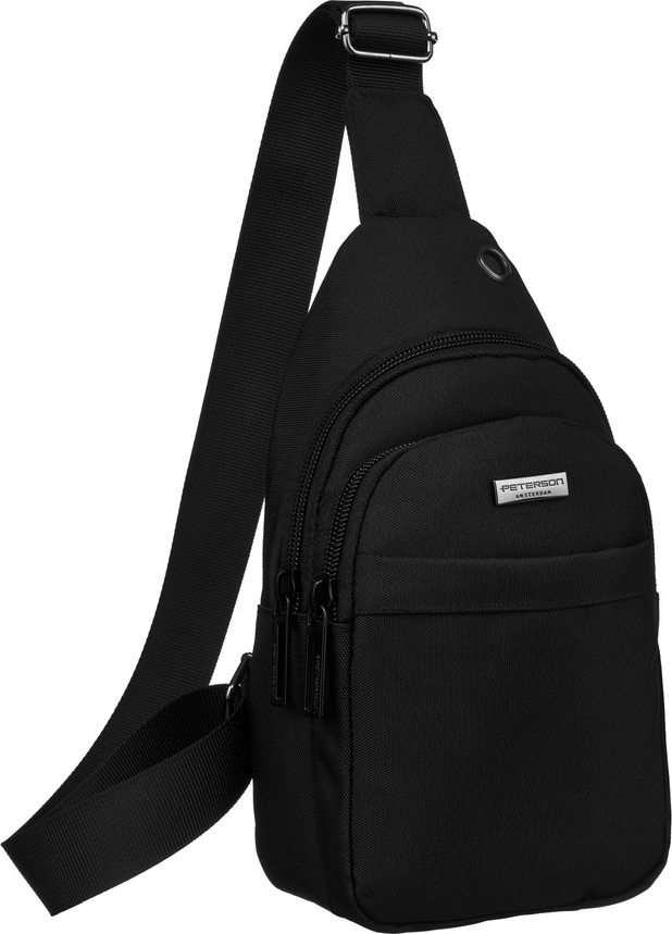 Peterson Športová čierna pánska taška cez rameno PTN-73209 Veľkosť: ONE SIZE