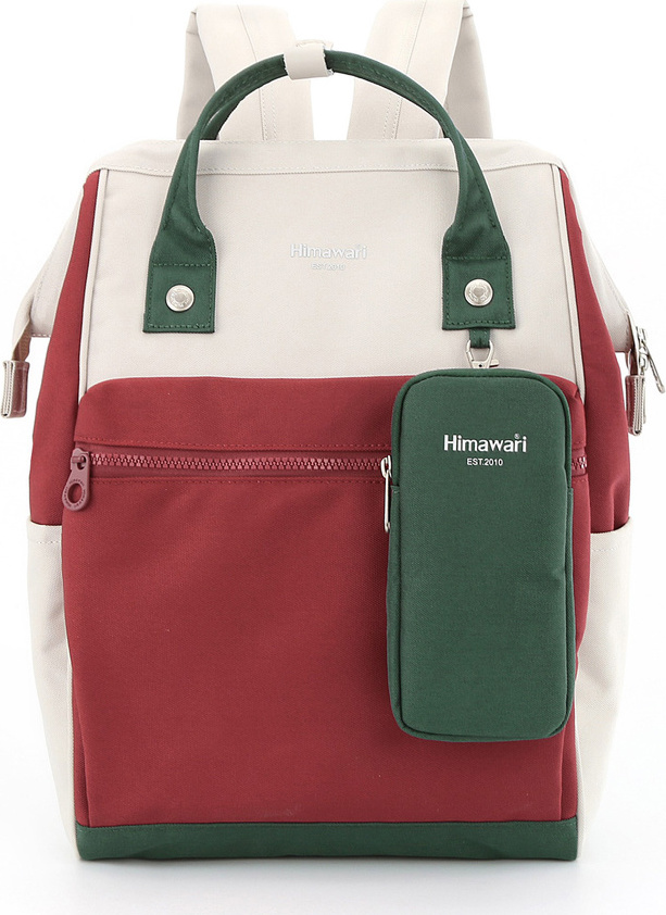 Himawari Smotanovo-vínový dámsky batoh s praktickým púzdrom 1027 Veľkosť: ONE SIZE