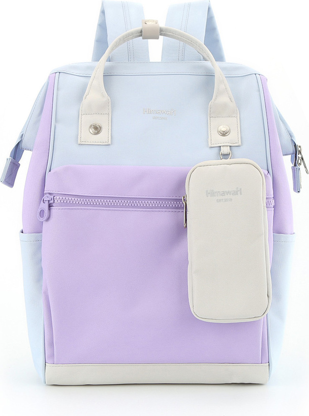 Himawari Svetlomodro-fialový dámsky batoh s praktickým púzdrom 1027 Veľkosť: ONE SIZE