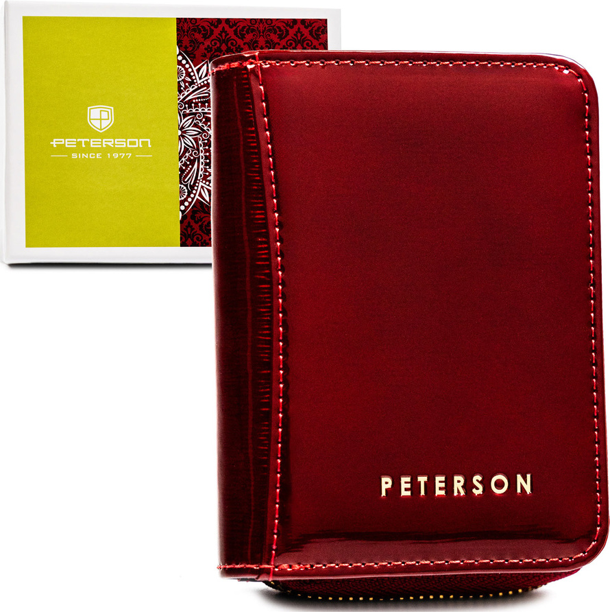 Peterson Vínová dámska lakovaná peňaženka s RFID Y784 PTN 5157-SH Veľkosť: ONE SIZE