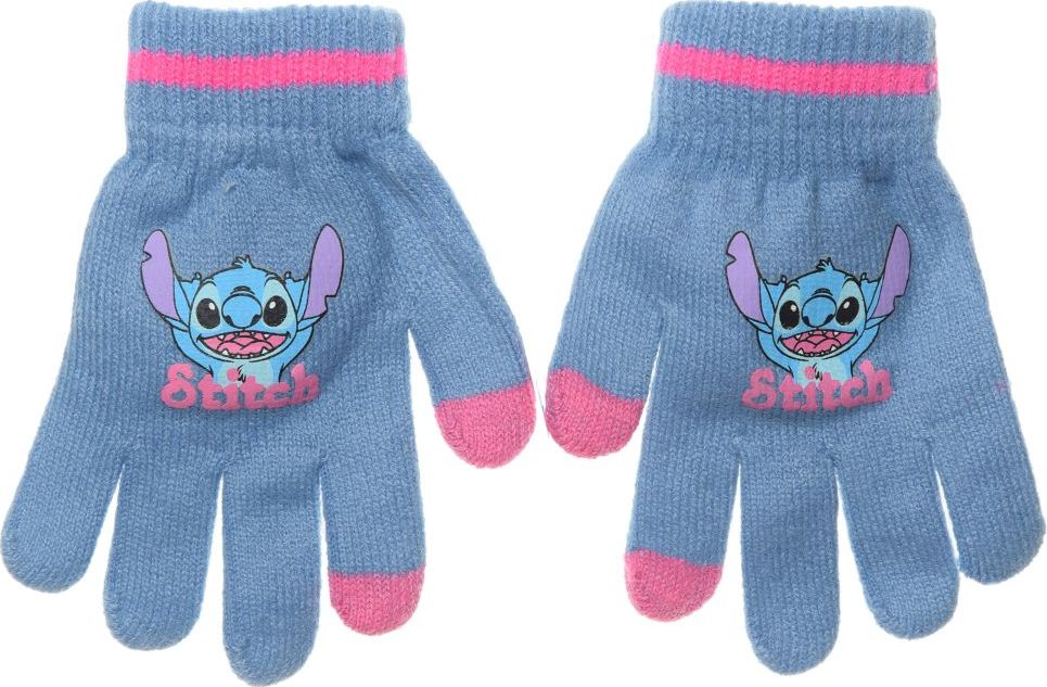 Svetlomodré dievčenské rukavice Lilo and Stitch Veľkosť: ONE SIZE