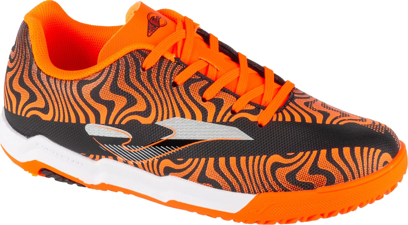 Oranžovo-čierne chlapčenské halovky Joma Evolution Jr 2501 IN EVJS2501IN Veľkosť: 31