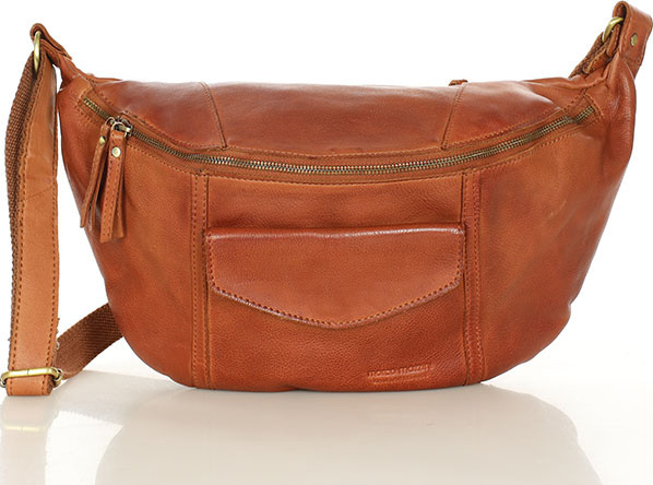 MARCO MAZZINI Camel dámska kožená taška cez rameno (vs118b) Veľkosť: ONE SIZE