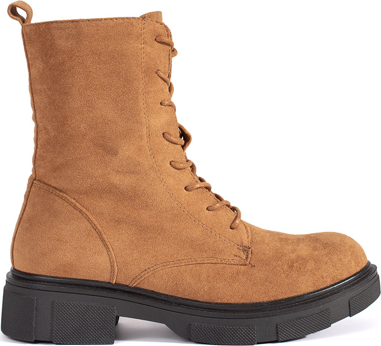 Svetlohnedé členkové topánky workery zateplené YK07P-C Veľkosť: 37