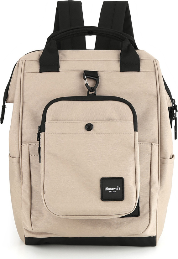 Himawari Béžový dámsky cestovný batoh s vreckom na prenosné zariadenie 0403 Veľkosť: ONE SIZE