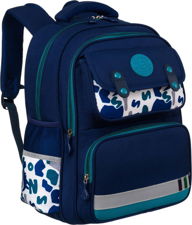 Peterson Modro-ružový školský plecniak s ergonomickými popruhmi PTN PS2 Veľkosť: ONE SIZE