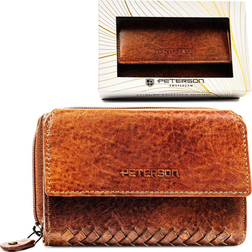 Peterson Elegantná dámska hnedá peňaženka Y776 PTN WD3-VLCN Veľkosť: ONE SIZE