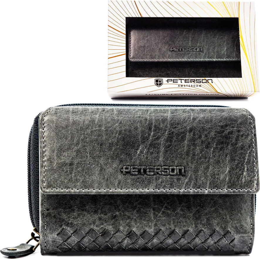 Peterson Elegantná dámska sivá peňaženka Y775 PTN WD3-VLCN Veľkosť: ONE SIZE