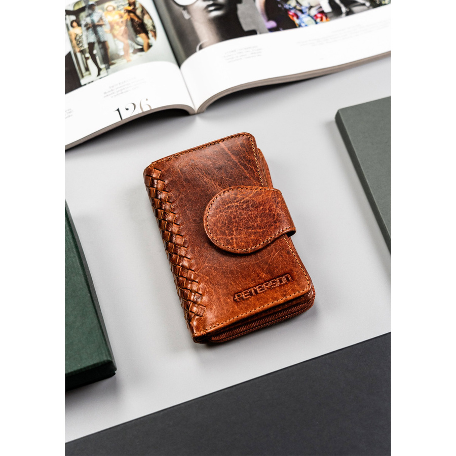 Peterson Rustikálna dámska kožená peňaženka s RFID Y774 PTN WD1-VLCN Veľkosť: ONE SIZE