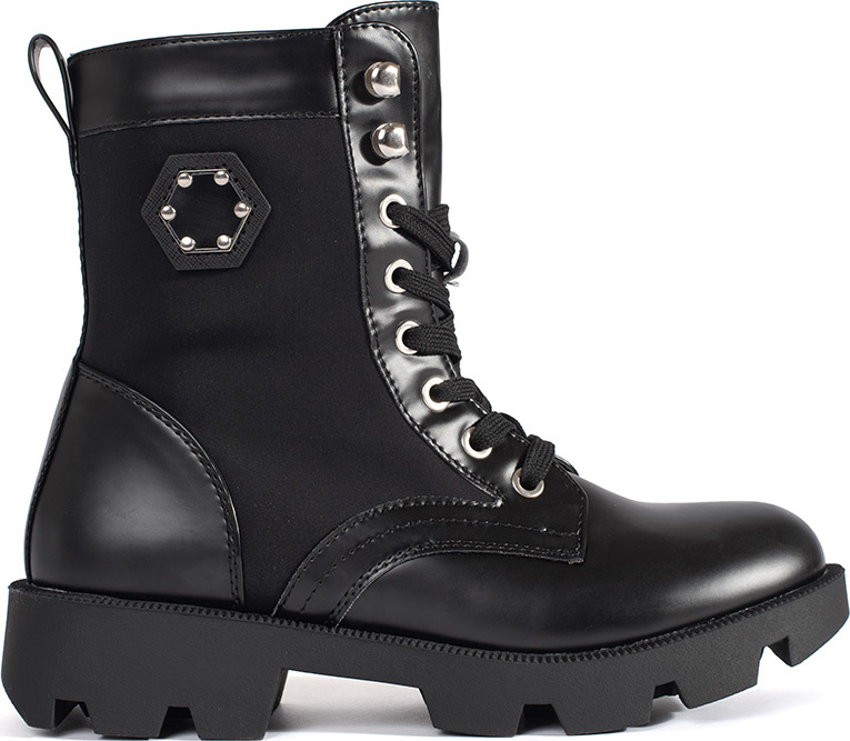 Čierne dámske workery na platforme 8602-PA-B Veľkosť: 36