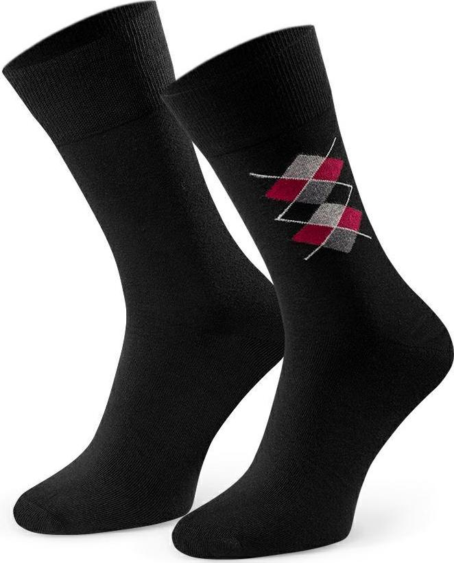 Čierne pánske oblekové ponožky Art.056 IC246, BLACK Veľkosť: 42/44