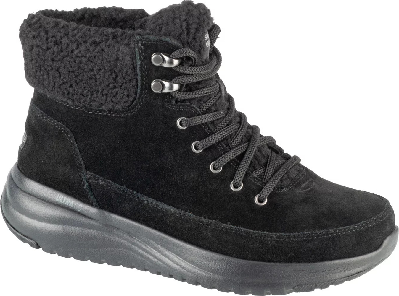 Čierne dámske zimné členkové tenisky Skechers On-The-Go Stellar - Winterize 144770-BBK Veľkosť: 37
