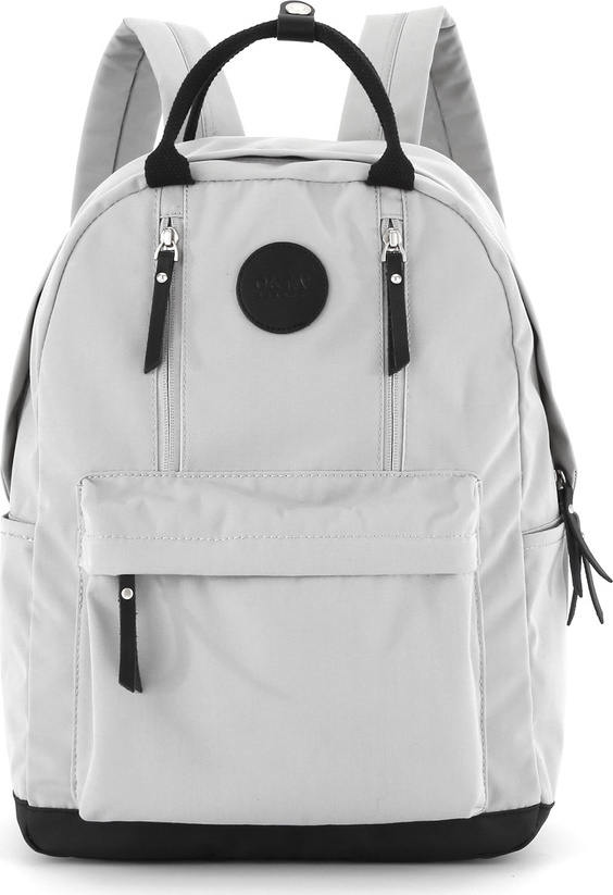 Himawari Svetlosivý dámsky batoh s praktickými vreckami 1087 Veľkosť: ONE SIZE