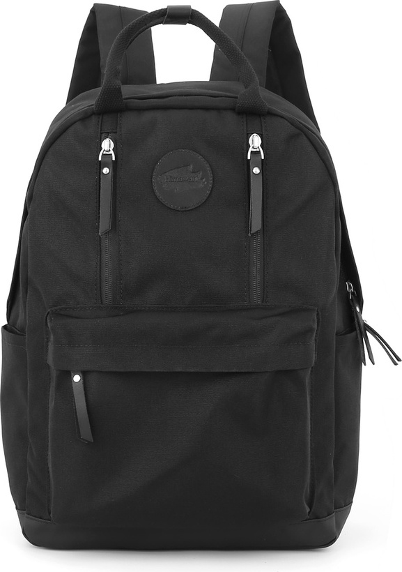 Himawari Čierny dámsky batoh s praktickými vreckami 1087 Veľkosť: ONE SIZE