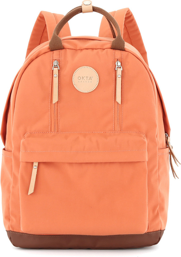 Himawari Oranžový dámsky batoh s praktickými vreckami 1087 Veľkosť: ONE SIZE