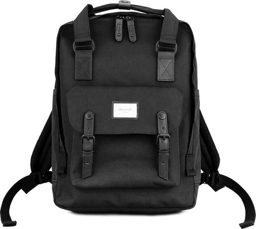 Himawari Priestranný čierny batoh s vreckom na notebook 1010 Veľkosť: ONE SIZE