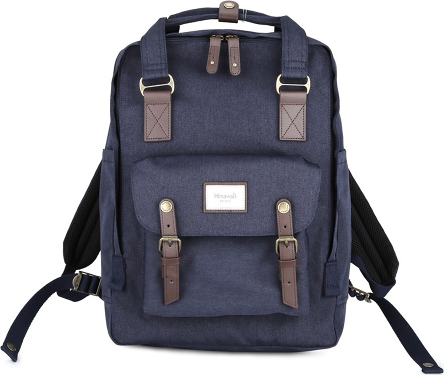 Himawari Priestranný tmavomodrý plecniak s vreckom na notebook 1010 Veľkosť: ONE SIZE