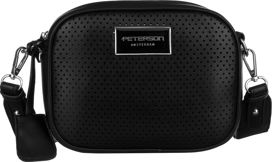 Peterson Čierna dámska crossbody kabelka so širokým popruhom PTN TOR-ALE-6 Veľkosť: ONE SIZE