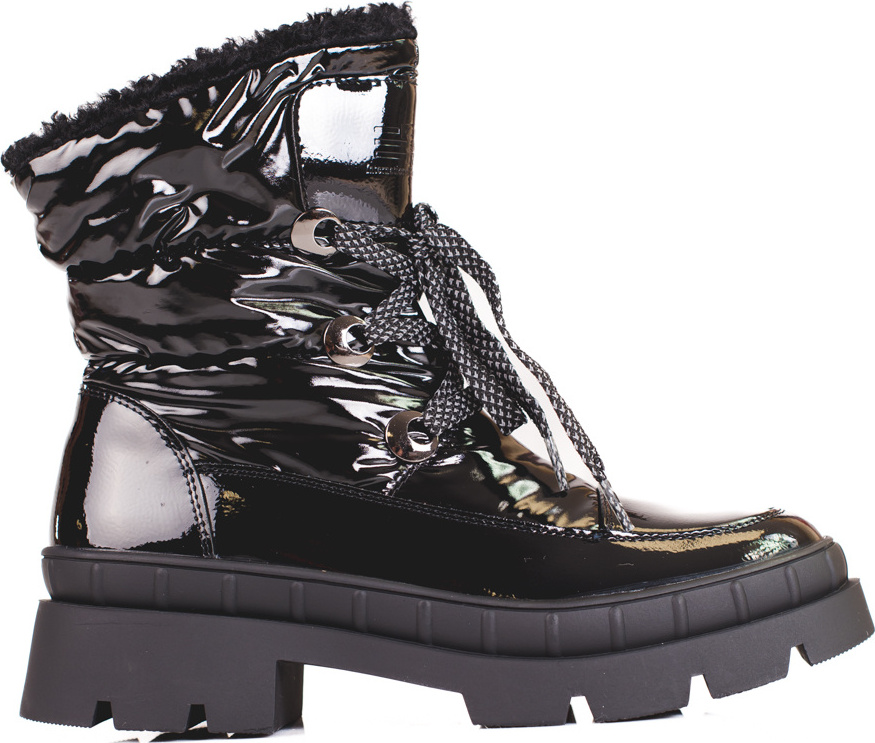 Čierne dámske snehule s kožúškom GD-TL46B Veľkosť: 39