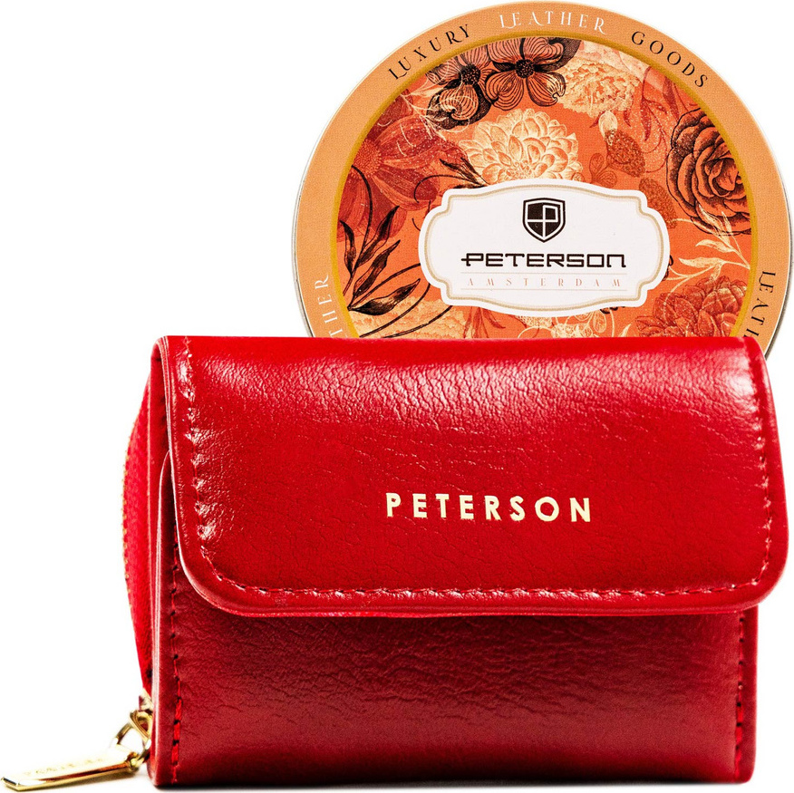 Peterson Červená malá dámska peňaženka s RFID Y764 PTN 011-F-PUS Veľkosť: ONE SIZE