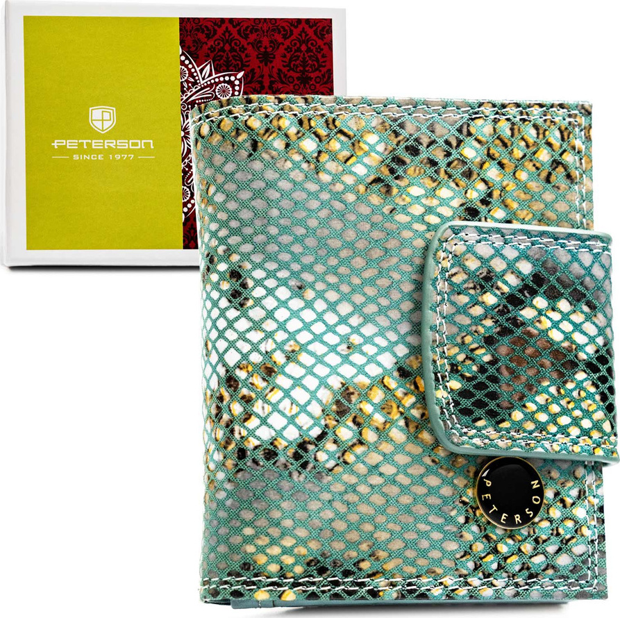 Peterson Modro-zlatá dámska peňaženka s RFID Y750 PTN 42329-DSL Veľkosť: ONE SIZE