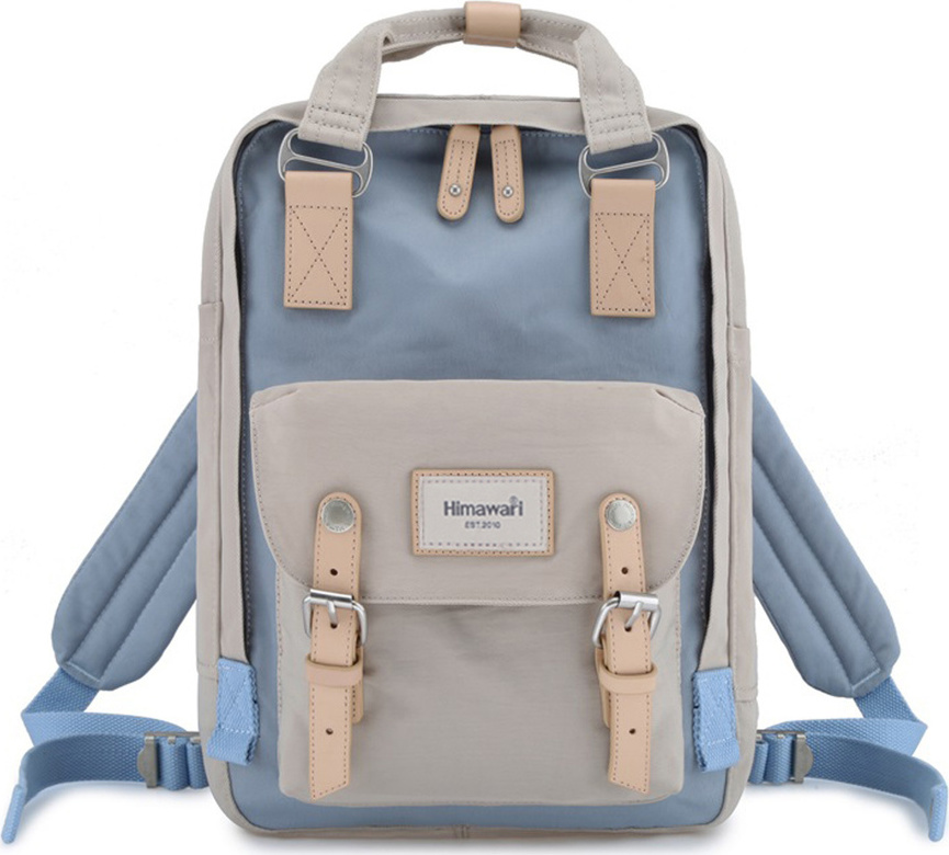 Himawari Béžovo-modrý štýlový dámsky batoh s priehradkou na notebook 188L Veľkosť: ONE SIZE