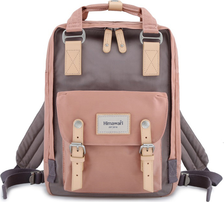 Himawari Hnedo-ružový štýlový dámsky batoh s priehradkou na notebook 188L Veľkosť: ONE SIZE