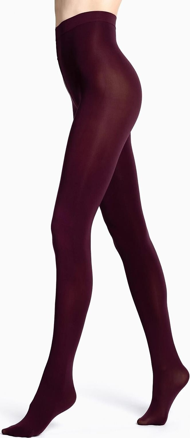 Pohodlné dámske pančuchy Veneziana Cover 60 deň 5-XL Veľkosť: XL, Barva: Vínová