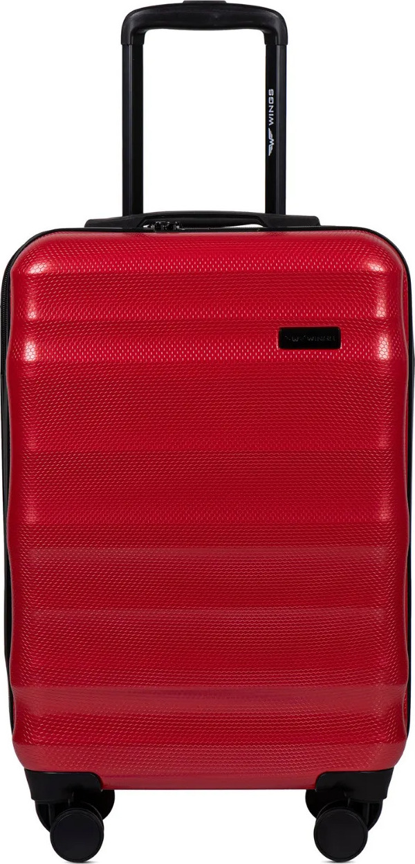 Červený cestovný kufor WINGS VULTURE veľ. S PC17268, Cabin suitcase Wings S, Blood red, Policarbon Veľkosť: Kabinová