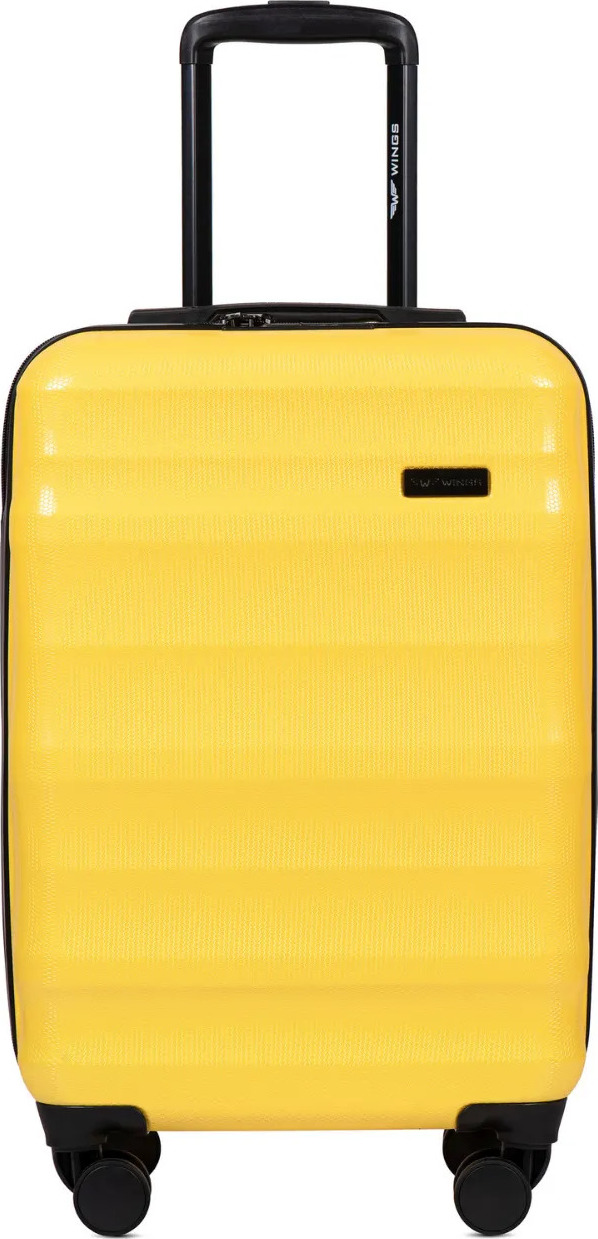 Žltý cestovný kufor WINGS VULTURE veľ. S PC17268, Cabin suitcase Wings S, Yellow, Policarbon Veľkosť: Kabinová