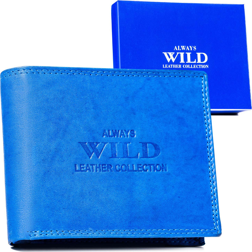 Always Wild modrá kožená peňaženka A265 AW-N6-MAL Veľkosť: ONE SIZE
