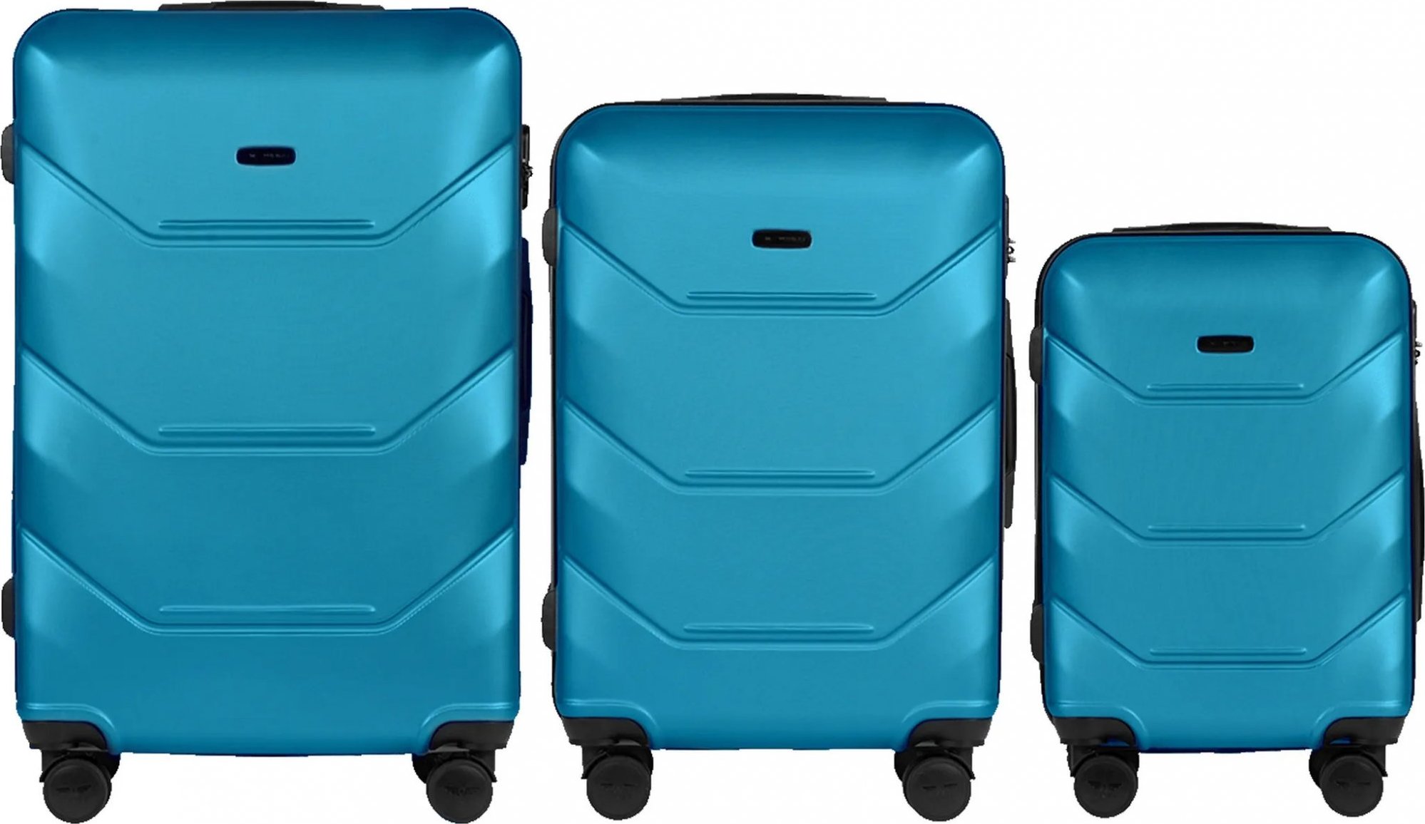Modrá sada cestovných kufrov PEACOCK 149, Luggage 3 sets (L,M,S) Wings, Titan Blue Veľkosť: Sada kufrov