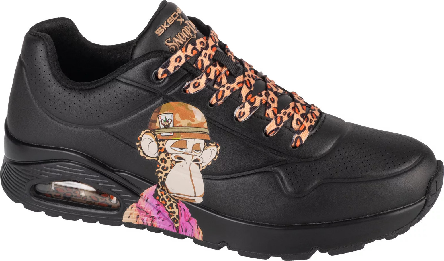 Čierne kožené tenisky Skechers Uno - Dr. Bombay 251014-BBK Veľkosť: 37