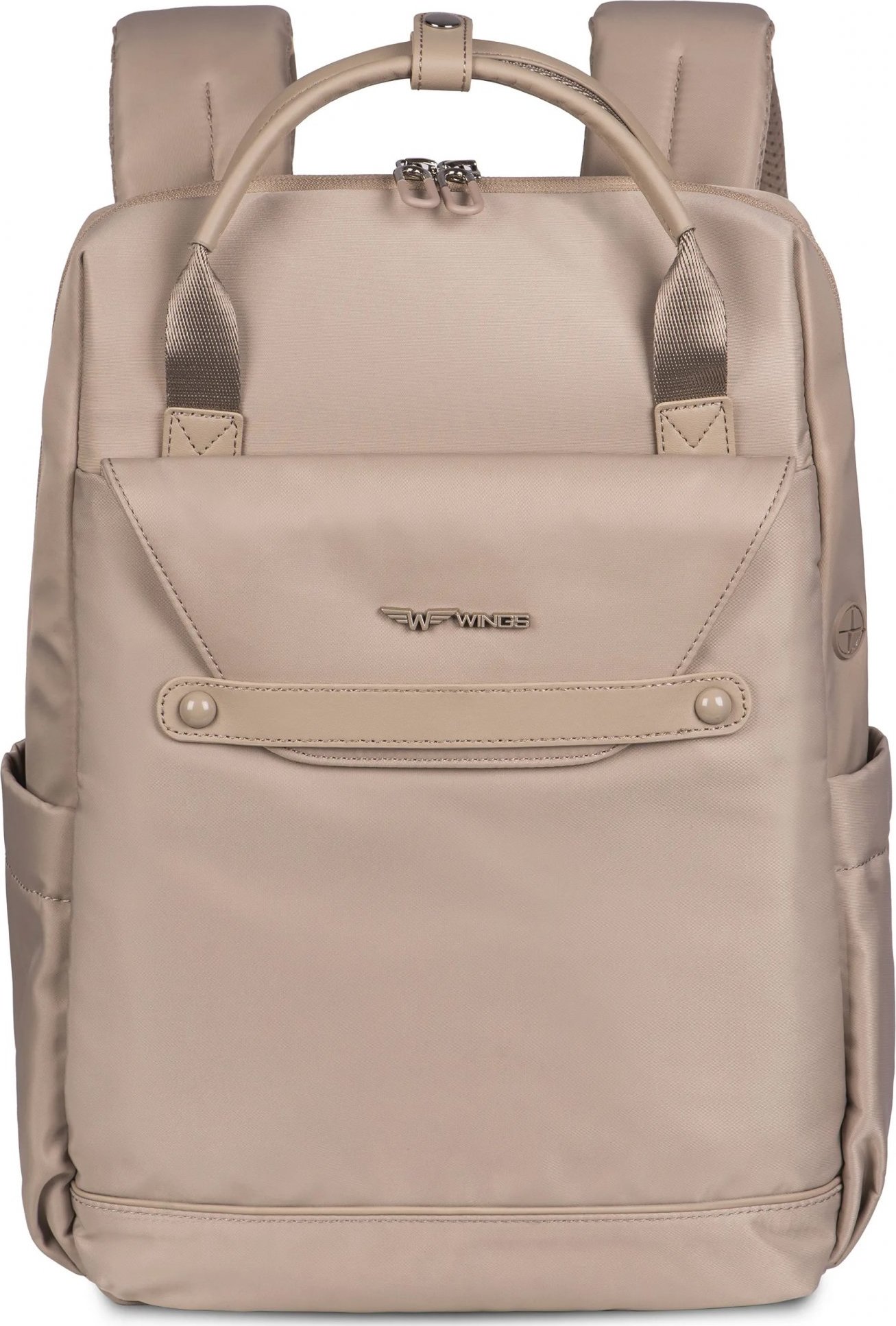 Béžový cestovný batoh Wings Skylark 3 SKY003, Wings women's backpack, BEIGE Veľkosť: ONE SIZE