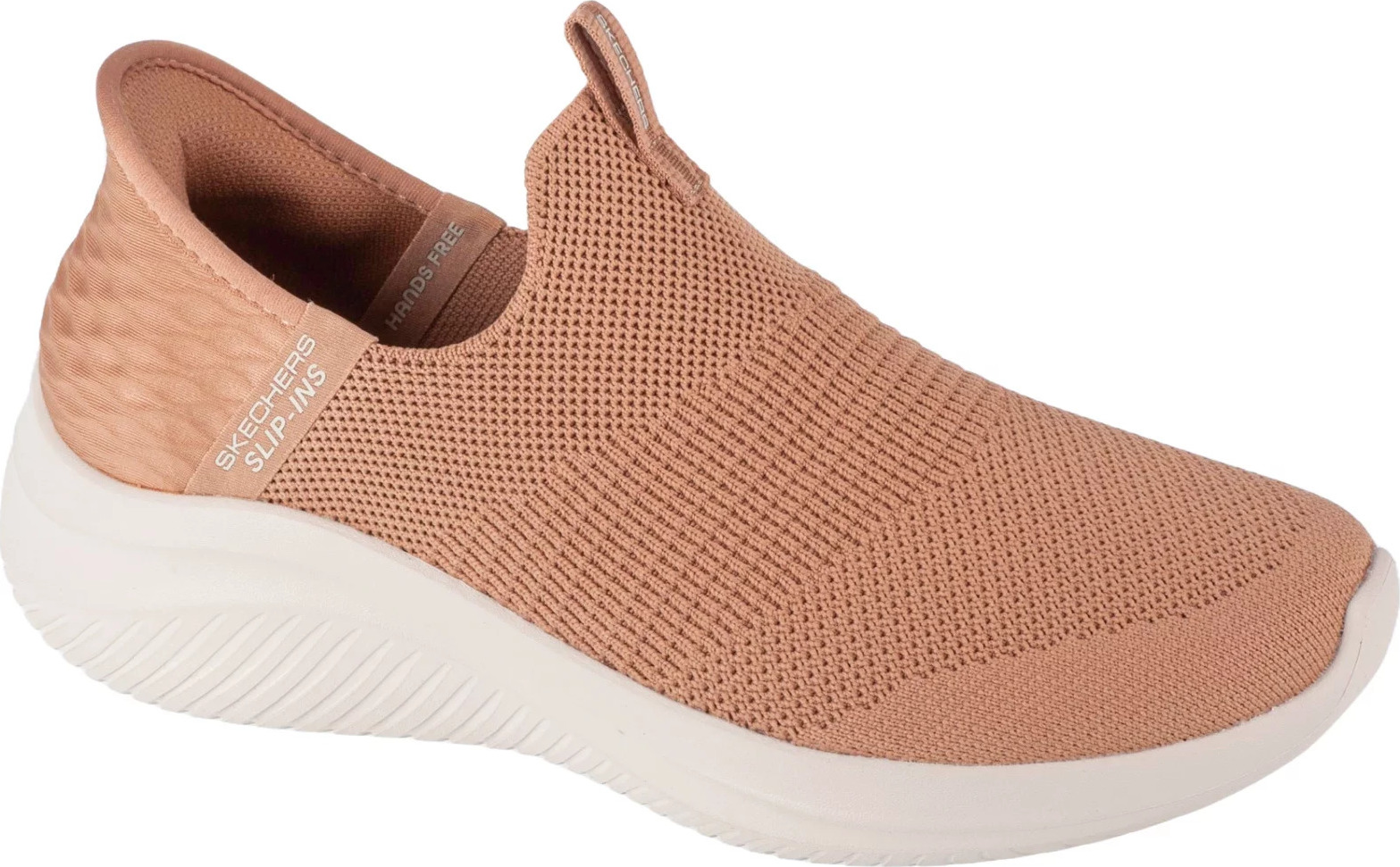 Tmavobéžové slip-on tenisky Skechers Ultra Flex 3.0 - Cozy Streak 149708-TAN Veľkosť: 36