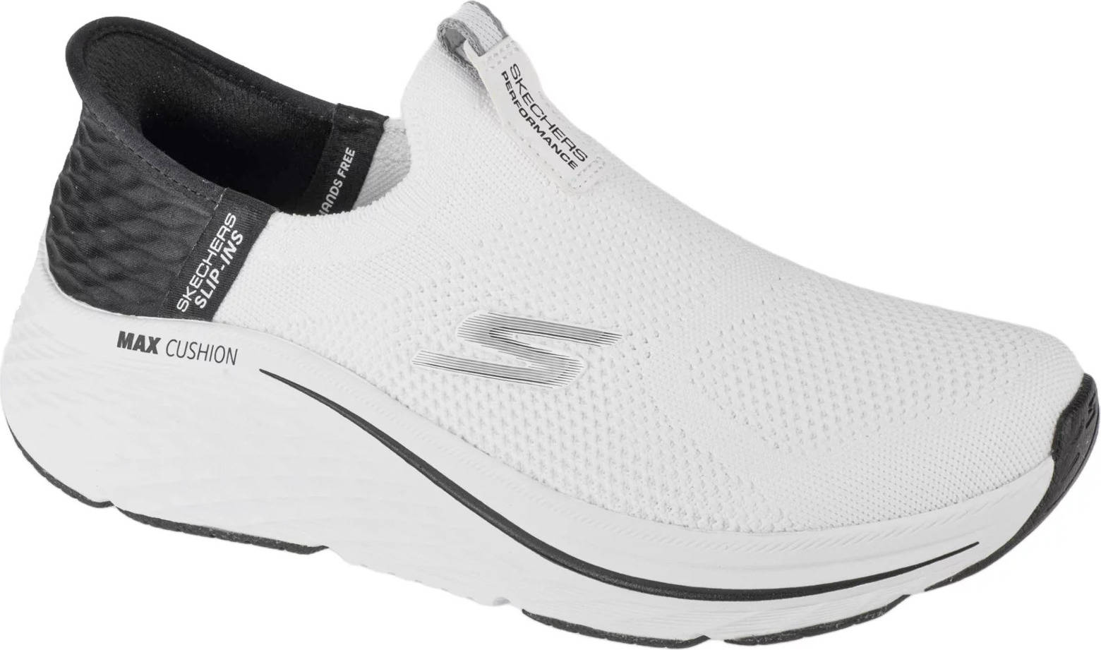 Biele slip-on tenisky Skechers Slip-Ins Max Cushioning Elite 2.0 - Eternal 129611-WBK Veľkosť: 37