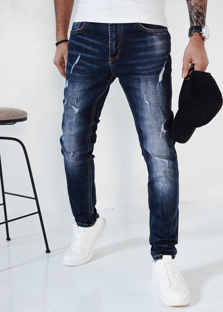 Tmavomodré džínsové nohavice UX4144 Veľkosť: XL