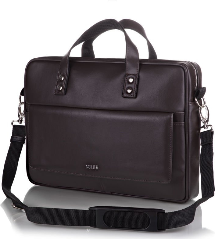 SOLIER tmavohnedá taška cez rameno S32 DARK BROWN Veľkosť: ONE SIZE