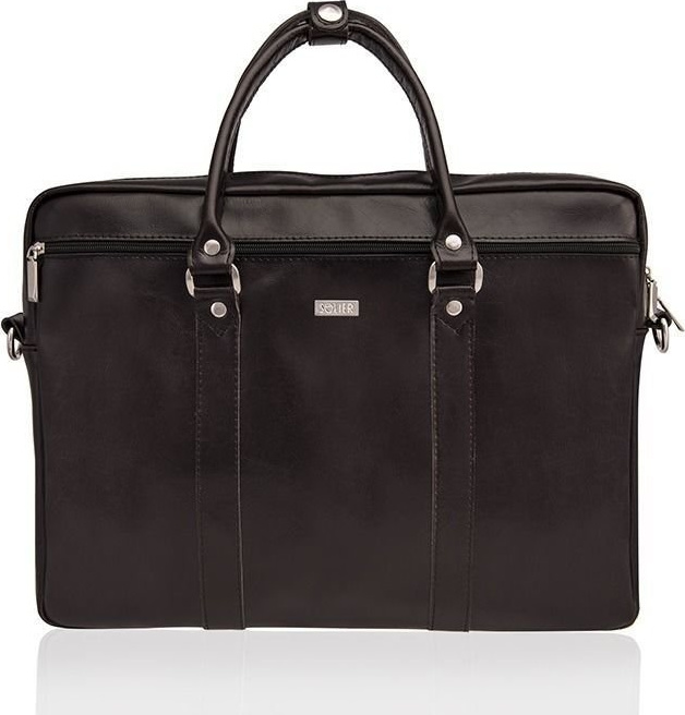 Pánska kožená hnedá taška SOLIER (SL03 dark brown) Veľkosť: ONE SIZE