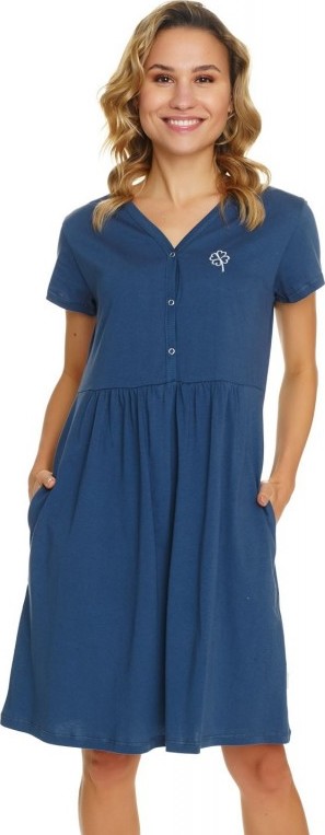 Doctor Nap tmavomodrá tehotenská košeľa Veľkosť: XL