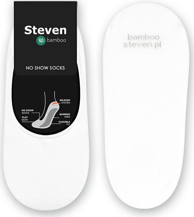 Biele nízke unisex ponožky Art.036 BA010, WHITE Veľkosť: 41/43