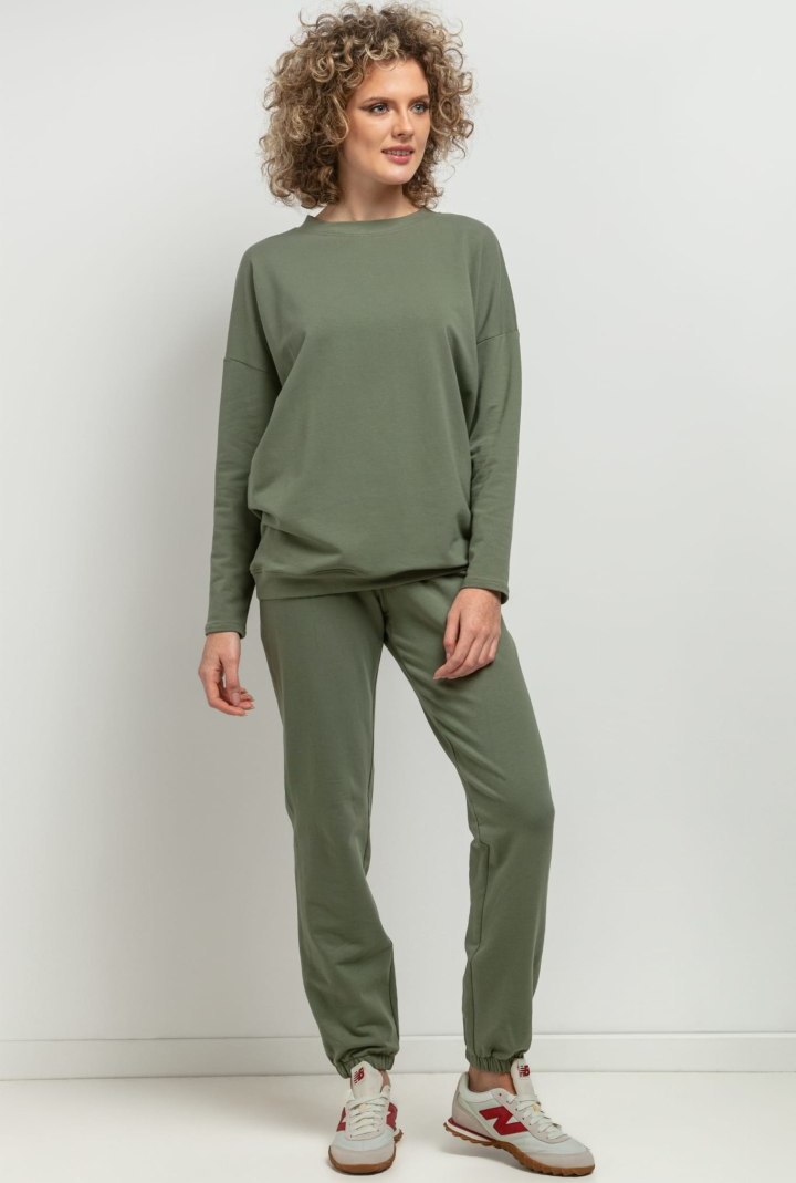 Dámska zelená basic mikina mama a dcéra MMM39 - green MMM39 - green Rozmiar: M/L