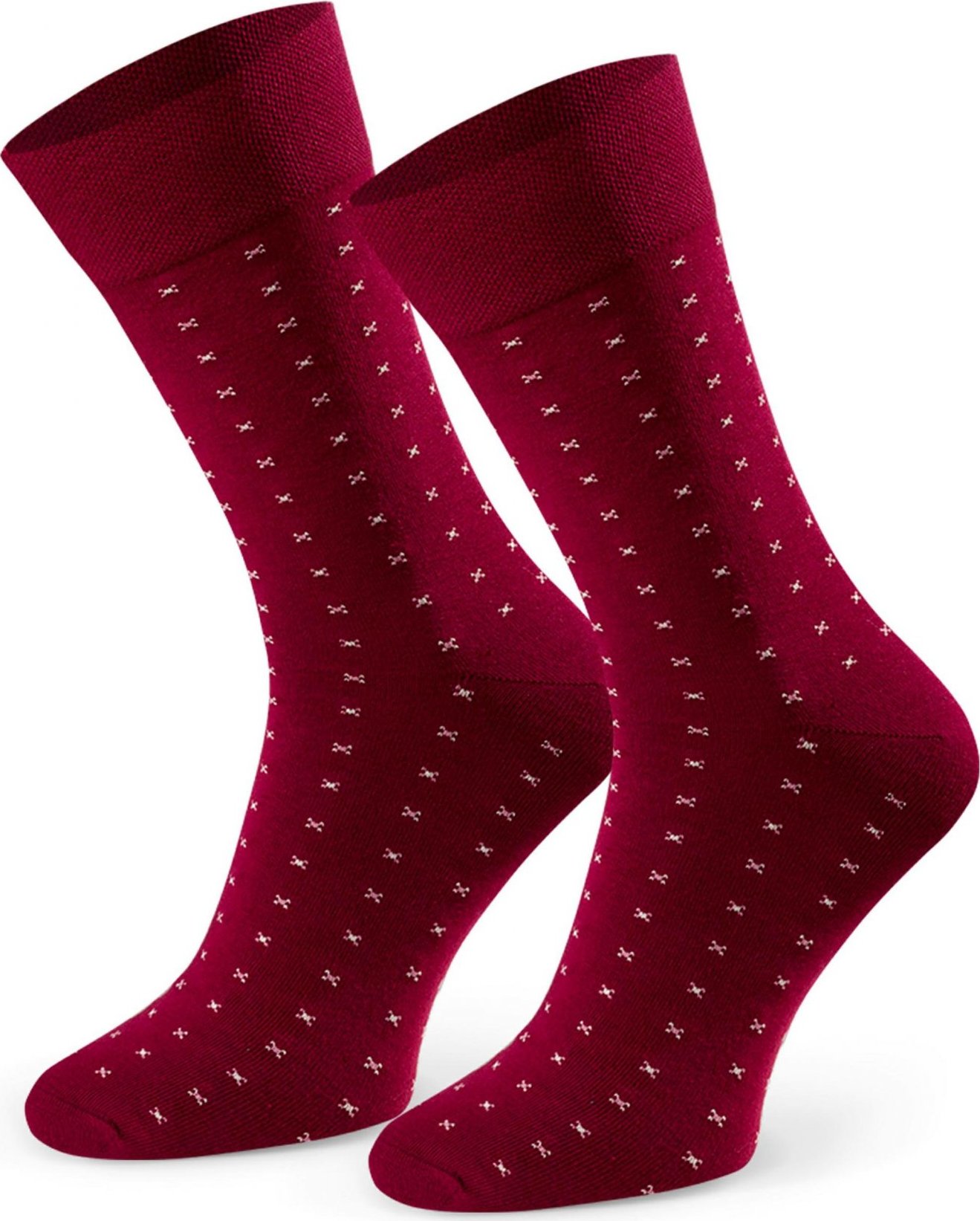 Vínové pánske vzorované ponožky Art.056 HC250, BURGUNDY Veľkosť: 42/44
